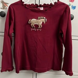 ♥️Gymboree Long Sleeve Horse Shirt Size 5